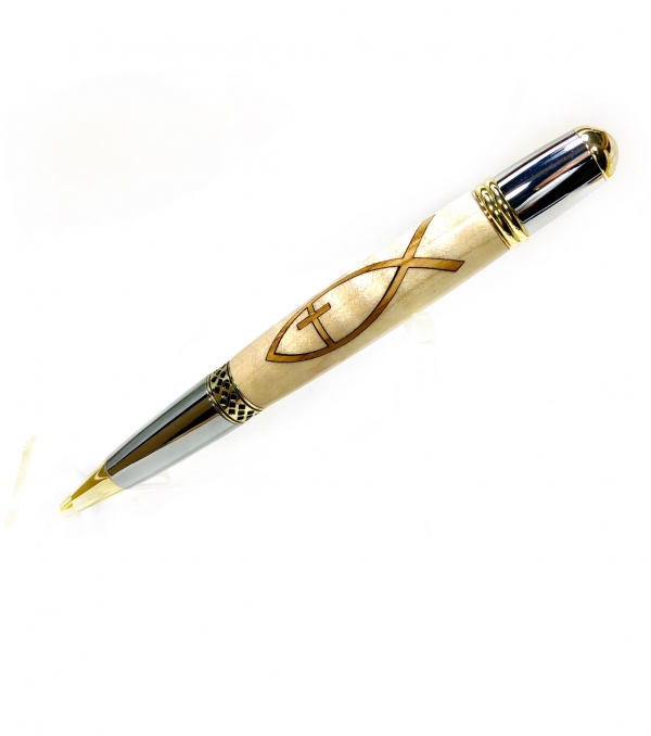 Bethlehem Olivewood Ichthys Pen