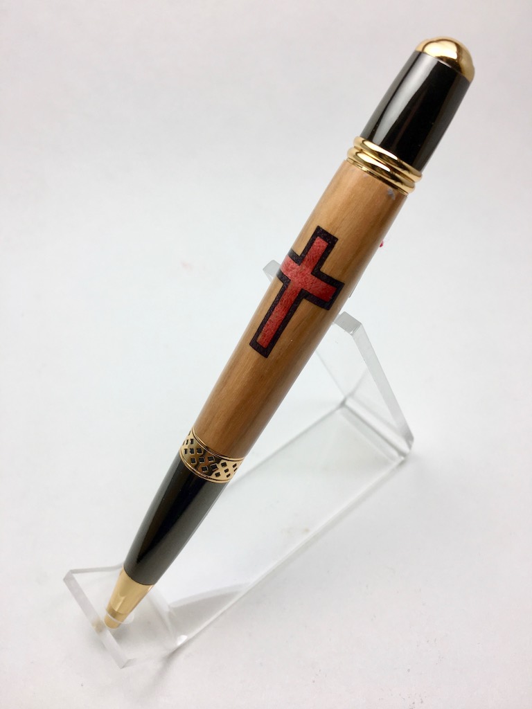 Bethlehem Olivewood with Cross Inlay