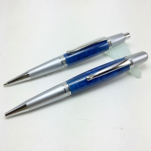 Blue Sparkle Pen and Pencil set