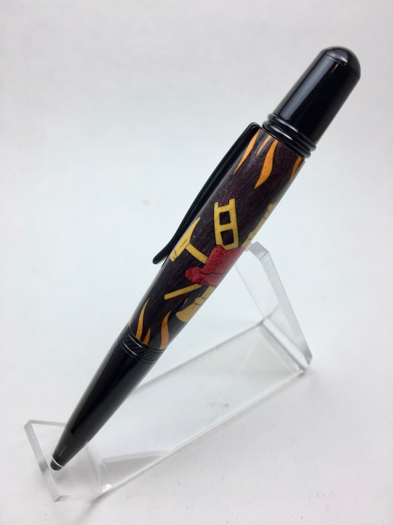 Fireman Insignia with Flames 2