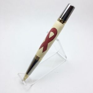 Pink Ribbon Inlay Pen