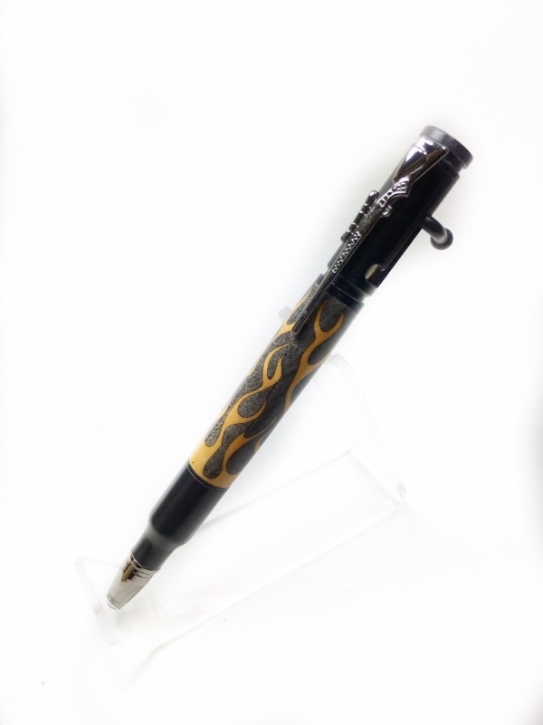 Bolt Action Flames Pen