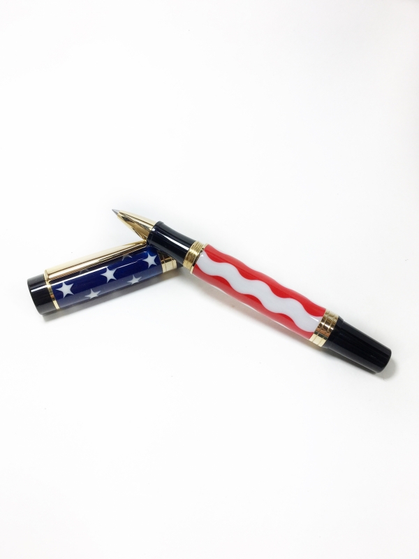 American Flag Rollerball pen