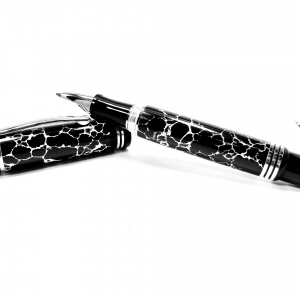 Black and White Marble TruStone Pen