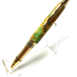 Phoenix Green and Gold Pen