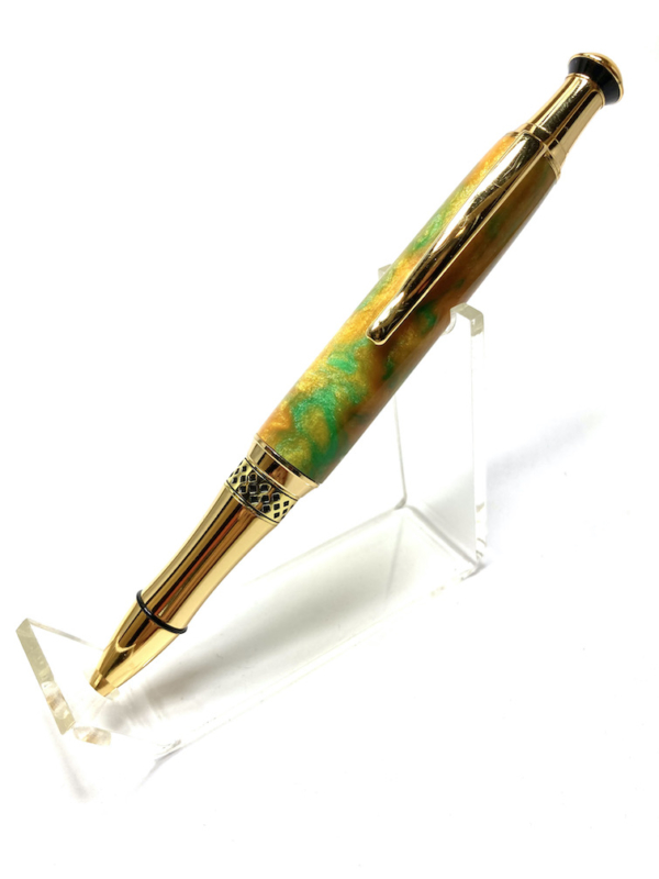 Phoenix Green and Gold Pen