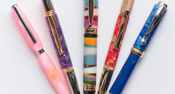 Acrylic Pens, Handcrafted, Handmade Pens