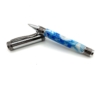 Magnetic Cap Pen Blue and White 1