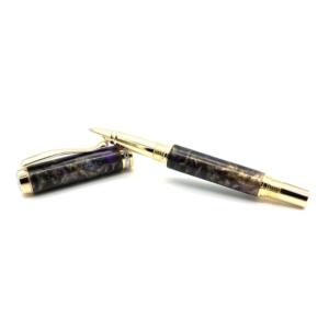 Gold and Purple Rollerball Pen Triton