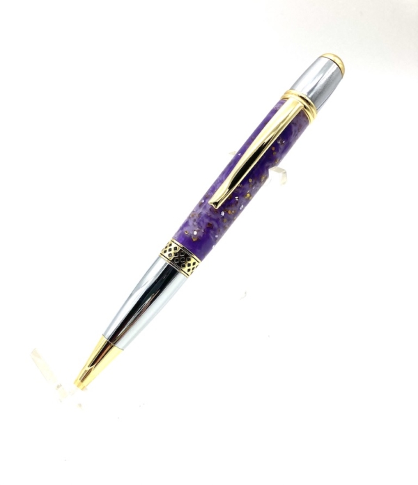 Purple Glitter Ballpoint Pen