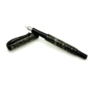 Wood Chips Black Fountain Pen