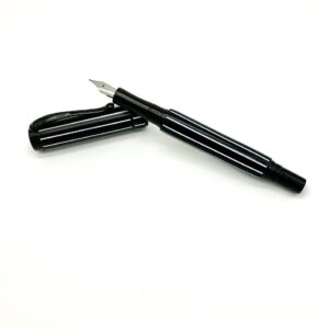 Black and White Pinstripe Fountain Pen