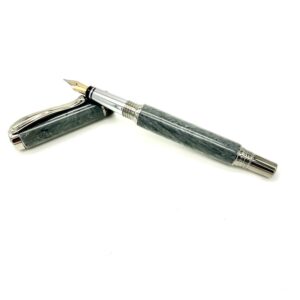 Swirled slate fountain pen
